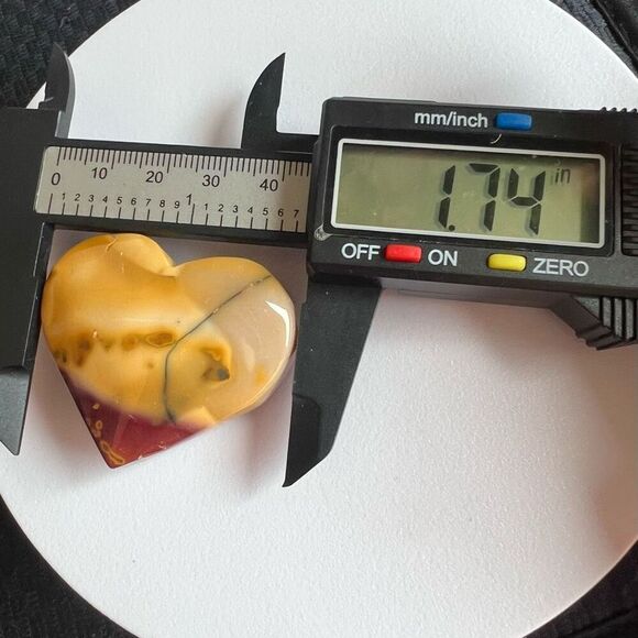 Mookaite Jasper Crystal Heart (#9) - Picture 7 of 9